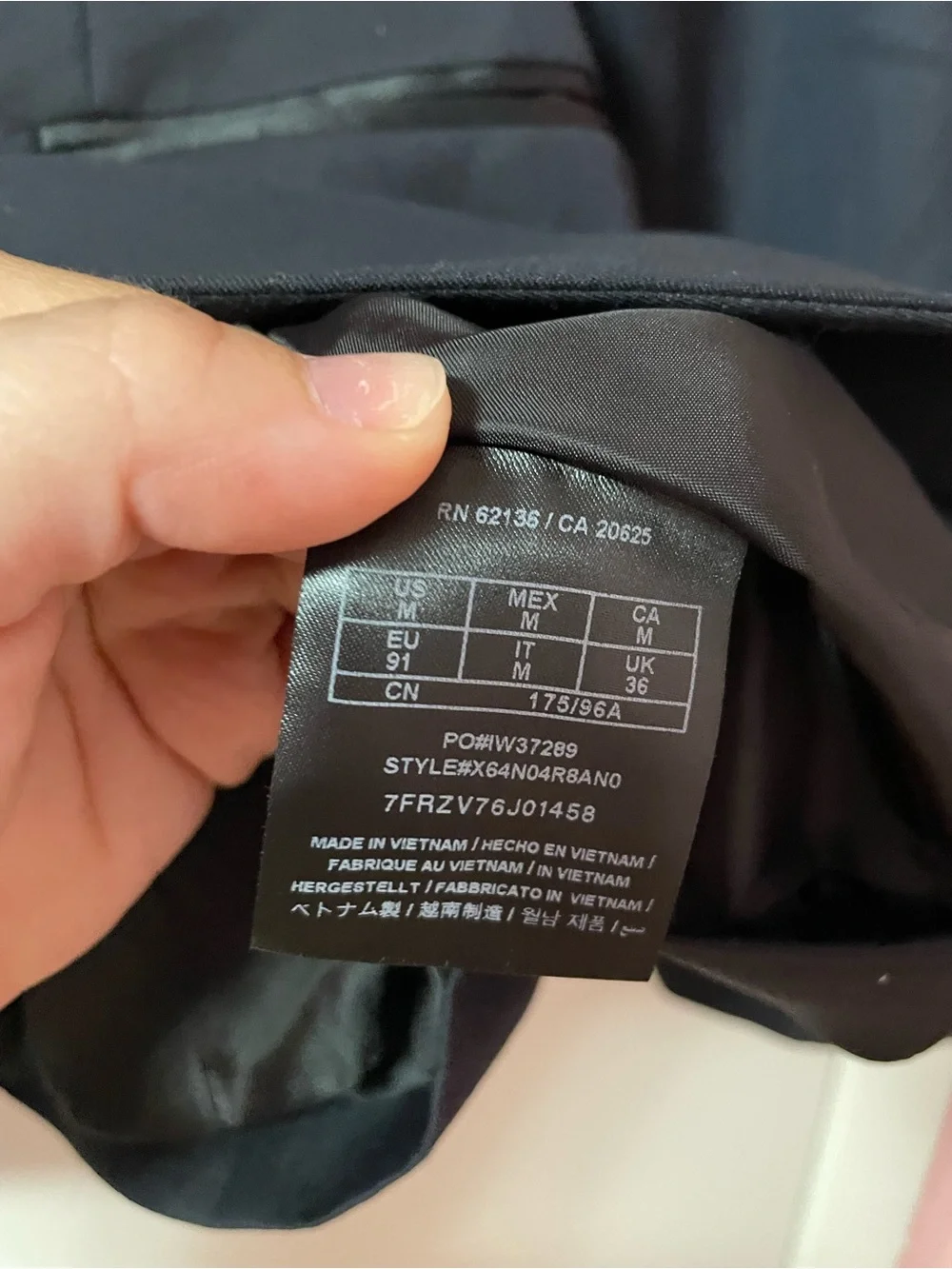 GUESS Black Blazer with Red Logo Accent